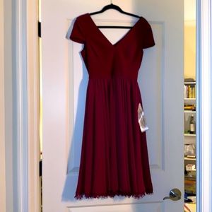 DTP Corey Chiffon Fit & Flare Cocktail Dress SMALL